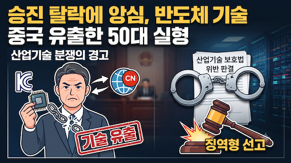 승진 탈락에 앙심, 반도체 기술 중국 유출