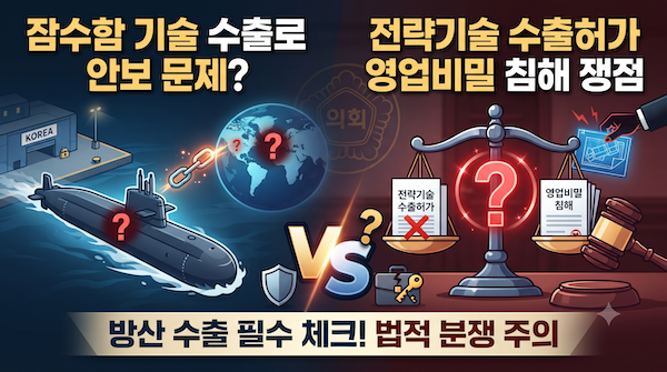 잠수함 기술 수출허가 영업비밀 분쟁 쟁점