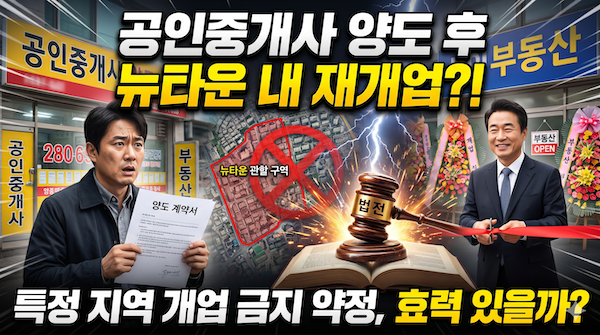 공인중개사 사무소 양도 후 재개업-경업금지