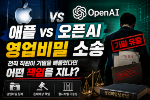 애플 오픈AI 영업비밀 소송-전직 직원 기밀