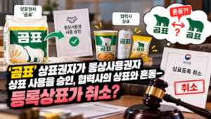 곰표 상표권자와 사용 혼동 논란