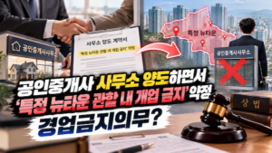 공인중개사 사무소 양도와 개업금지 약정 -경업금지